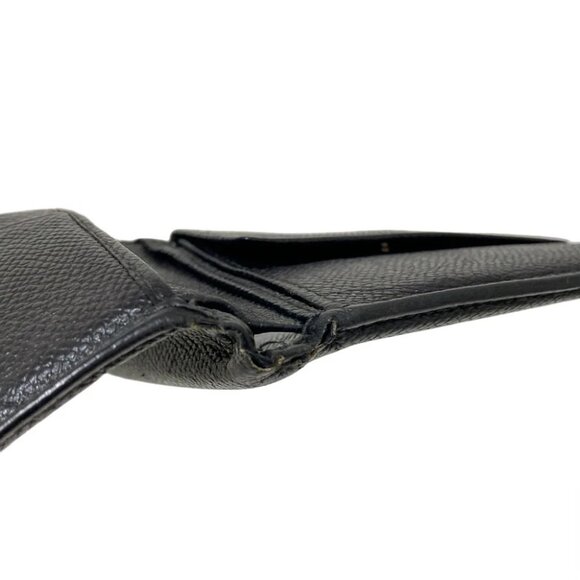 Auth BVLGARI - Black Leather Bifold Wallet - Picture 2 of 10
